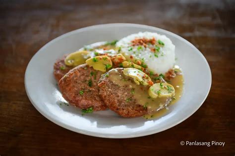 filipino burger steak|filipino beef steak recipe.